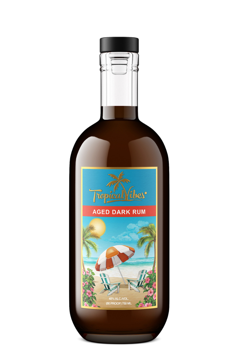 Tropical Vibes 5 Year Aged Dark Rum - 750ml